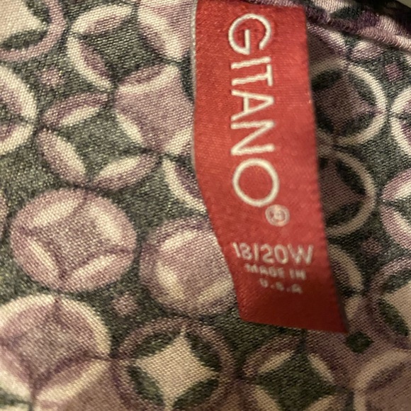 Gitano geometrics V Neck Women’s size 18-20 made in the USA - Picture 9 of 16